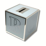 ABC Cube Money Box Pastel Blue