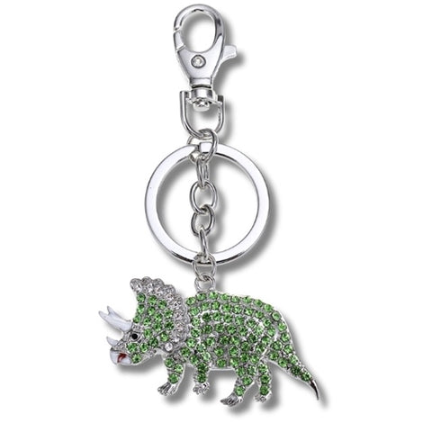 Triceratops Keyring Bling