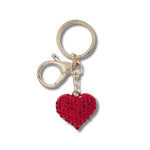 Red Heart Keyring Bling