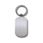 Gunmetal Rectangle Keyring