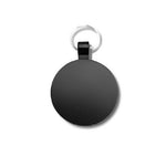 Black Powder Coated Circle Pet Tag