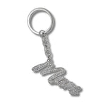 Mum Cursive Keyring with Clear Stones