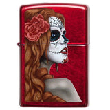 Zippo Candy Apple Red Day of the Dead