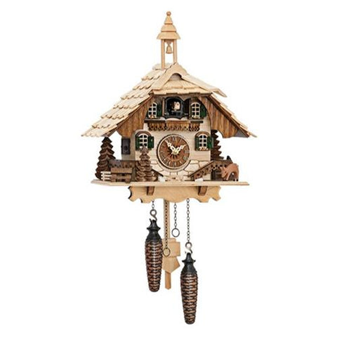 Clock Cuckoo Rustic Chalet Quartz