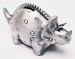 Money Box Triceratops Pewter