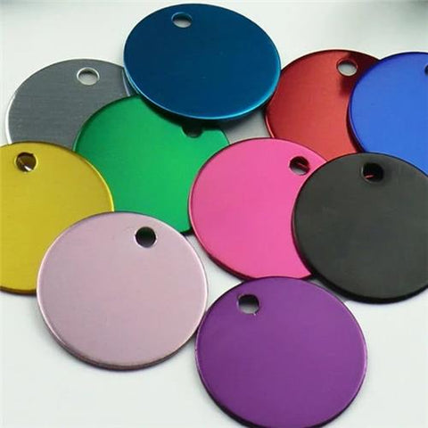 Pet Tag Anodised Circle